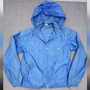 Vintage Ocean Pacific  OP Zip Up 100%Nylon Windbreaker. Made in Hong Kong